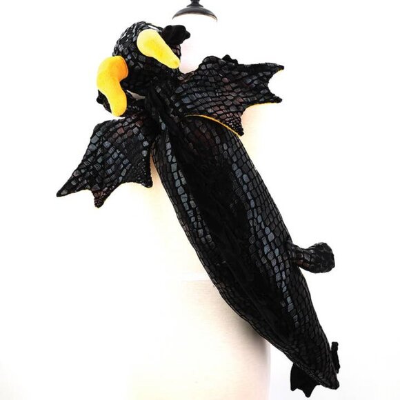 SPOOKYVILLE CRITTERS Black Dragon Plush Sling Backpack - Picture 4 of 4